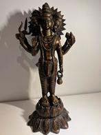 bronzen beeld van de hindoe-god Brahma., Antiek en Kunst, Ophalen of Verzenden