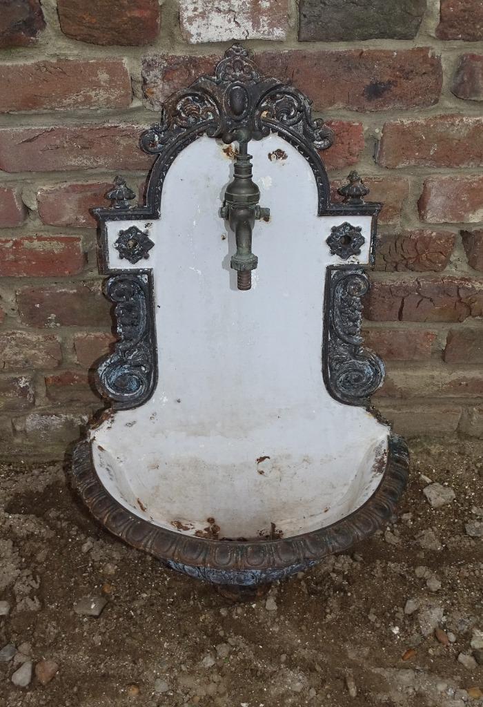oude gietijzeren fontein wasbak gootsteen, Antiek en Kunst, Curiosa en Brocante, Ophalen