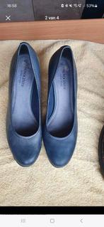 Blauwe leren hakken van Scapino - Maat 40, Pumps, Blauw, Ophalen of Verzenden, Scapino