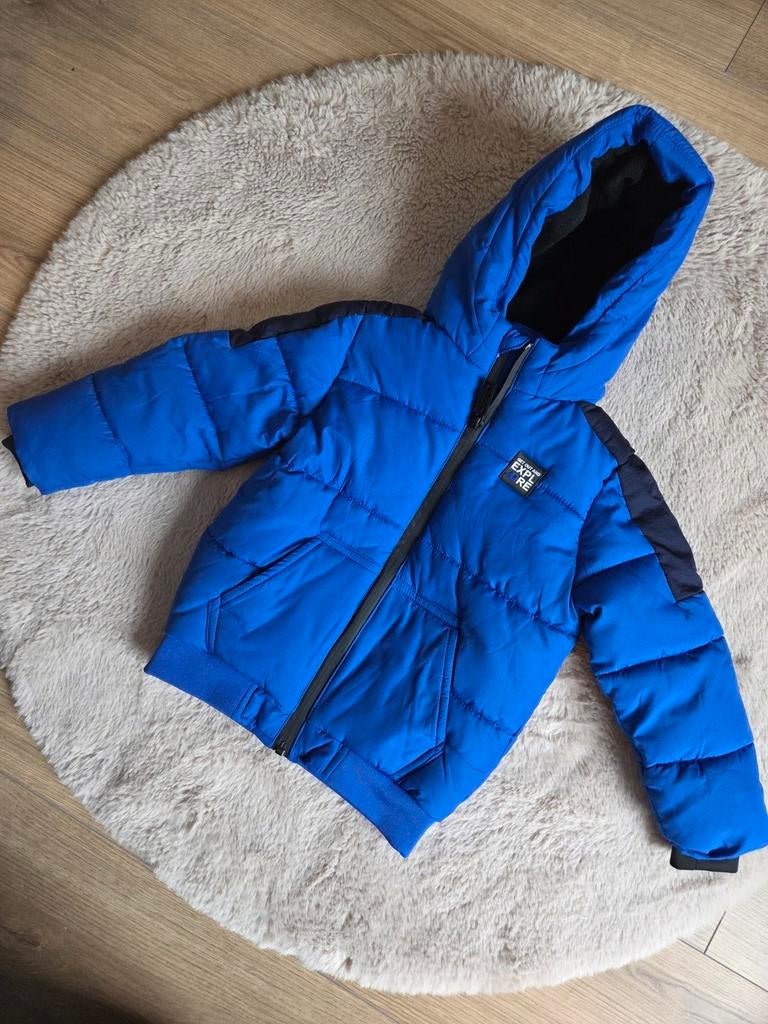 Nieuwe blauwe winterjas maat 98/104, Europe Kids, Nieuw, Ophalen of Verzenden, Jongen