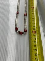 Parels & Koraal Ketting, Verzenden, Wit, Zo goed als nieuw, Steen of Mineraal