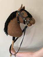 Donkerbruine hobbyhorse/ stokpaard, Ophalen, Zo goed als nieuw