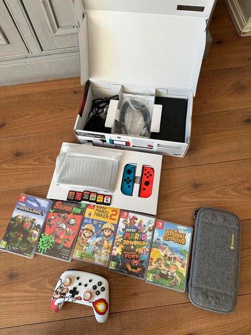 Nintendo Switch Compleet Pakket met Games & Accessoires, Spelcomputers en Games, Spelcomputers | Nintendo Switch, Zo goed als nieuw