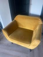 Woood fauteuil okergeel, Huis en Inrichting, Fauteuils, Ophalen of Verzenden, Zo goed als nieuw, 50 tot 75 cm