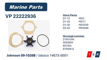 Impeller 22222936 voor Volvo Penta beschikbaar voor biedingen