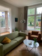 Bank 3-pers (loods5) als nieuw!, Huis en Inrichting, Banken | Bankstellen, Ophalen, Groene stof, 75 tot 100 cm, Zo goed als nieuw