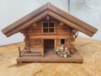 Houten Vogelvoederhuis Chalet Stijl, Ophalen of Verzenden, Gebruikt