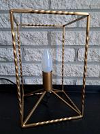 Aparte goudkleurig tafellamp., Ophalen of Verzenden, Zo goed als nieuw, Metaal, Minder dan 50 cm