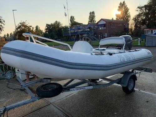 zodiak YL 380 40 pk, Watersport en Boten, Rubberboten, Gebruikt, Zodiac, Overige materialen, Minder dan 70 pk, Benzine, Ophalen