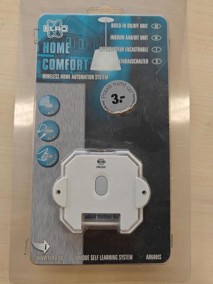 ELRO Home Comfort Inbouw Aan/Uit Unit, Doe-het-zelf en Verbouw, Elektra en Kabels, Nieuw, Ophalen