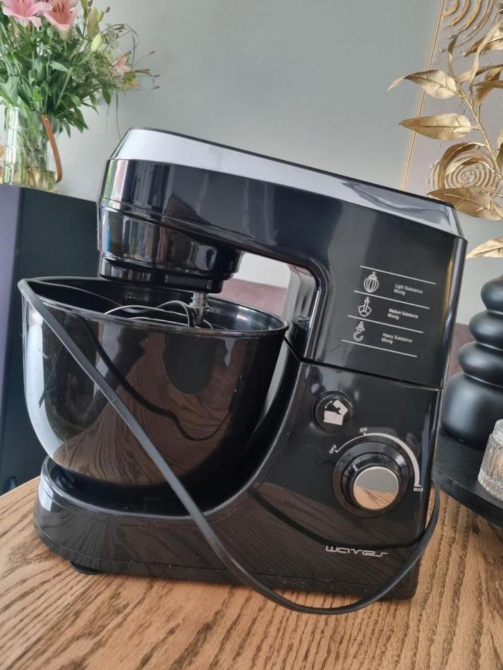 Keukenrobot - Wayels - Zwart, Witgoed en Apparatuur, Keukenmixers, Zo goed als nieuw, 4 liter of meer, 3 snelheden of meer, Vaatwasserbestendig