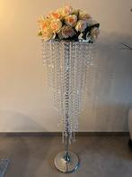 Elegante bloemenzuil met kristallen, Ophalen, Zo goed als nieuw