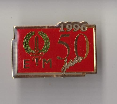 EM KNIL 50 jaar 7 December Eerste Divisie pin, Verzamelen, Militaria | Algemeen, Landmacht, Embleem of Badge, Nederland, Ophalen of Verzenden
