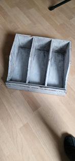 Vintage houten bestekbak, Ophalen of Verzenden, Gebruikt