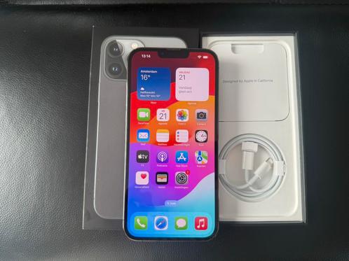 Nette iPhone 13 Pro Max 1TB Graphite Compleet in Doos, Telecommunicatie, Mobiele telefoons | Apple iPhone, Zo goed als nieuw, 1 TB