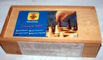 Longfield schaakstukken in kist. Nieuw., Een of twee spelers, Ophalen of Verzenden, Zo goed als nieuw, Longfield