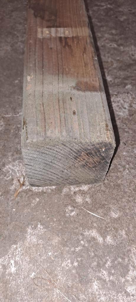 Geimpregneerde tuinpalen, 88mm x 88mm, Doe-het-zelf en Verbouw, Hout en Planken, Gebruikt, Balk, Overige houtsoorten, 300 cm of meer