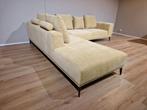 30% KORTING- NIEUW - Prominent Trevi Hoekbank - Stof - Geel, Huis en Inrichting, Banken | Sofa's en Chaises Longues, 250 tot 300 cm