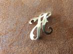 14 kt gouden broche letter H, Ophalen of Verzenden