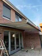 Zonnescherm grijs en antraciet, elektrisch, Tuin en Terras, Zonneschermen, 150 tot 300 cm, Ophalen of Verzenden, Zo goed als nieuw