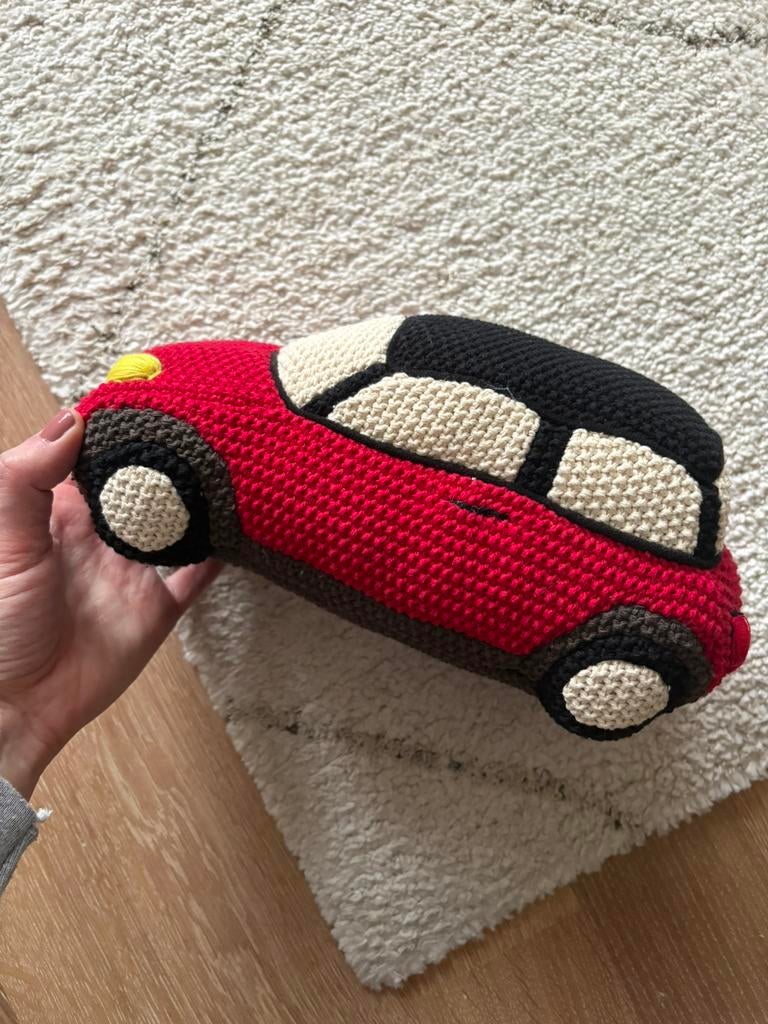 MINI Cooper knitted car/ auto knuffel, Verzamelen, Speelgoed, Nieuw, Ophalen of Verzenden