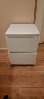 Ikea Malm Ladekast 2 lades wit, Huis en Inrichting, Kasten | Ladekasten, Ophalen, Minder dan 50 cm, 1 of 2 laden, Zo goed als nieuw