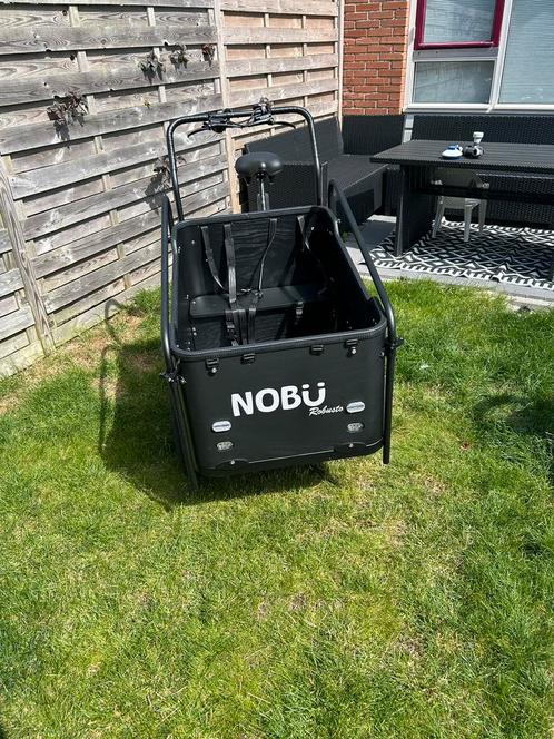 Nobu robusto bakfiets, Fietsen en Brommers, Fietsen | Bakfietsen, Nieuw, Overige merken, 4 kinderen of meer, Elektrisch, Huif