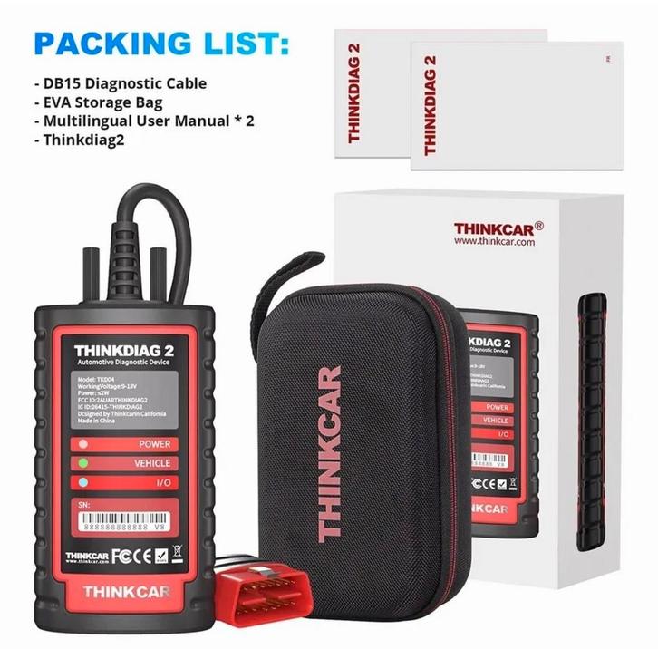 Thinkcar thinkdiag 2 diagnose service onderhoud reset tool, Auto diversen, Autogereedschap, Ophalen of Verzenden
