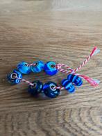 Trollbeads glaskralen - blauw - 8 stuks, Ophalen, Gebruikt, Glas of Kristal, Trollbeads