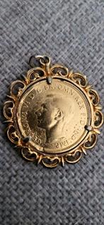 Gouden Munt Hanger - George VI 1943 Halve Penny, Ophalen of Verzenden, Goud