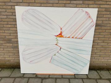 Groot abstract schilderij beschikbaar voor biedingen