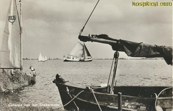 Sneekermeer [KRST007-4447, Verzamelen, Ansichtkaarten | Nederland, Gelopen, Friesland, 1960 tot 1980, Verzenden