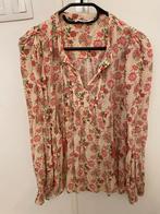 Moliin Copenhagen Bloemen blouse - Maat M, Kleding | Dames, Jurken, Maat 38/40 (M), Beige, Ophalen of Verzenden, Zo goed als nieuw