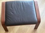 Ikea POÄNG voetenbank Glose leder, Ophalen, 50 tot 75 cm, Zo goed als nieuw, Rechthoekig