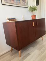 Dressoir vintage stijl | noten | 120 bij 50, Huis en Inrichting, Kasten | Dressoirs, Ophalen, Met deur(en), 100 tot 150 cm, Vintage / modern stijl