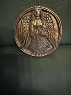 Bronzen Engel Wanddecoratie, Huis en Inrichting, Woonaccessoires | Wanddecoraties, Ophalen of Verzenden, Zo goed als nieuw