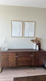 Dutchbone class dressoir visgraat & messing, Ophalen, Zo goed als nieuw, 25 tot 50 cm, 150 tot 200 cm