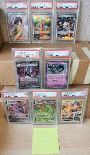 PSA 9 moderne slabs Pokemon scarlet violet sword & shield beschikbaar voor biedingen