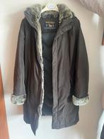 Woolrich Builder Coat Dames Maat S, Kleding | Dames, Jassen | Winter, Ophalen, Zo goed als nieuw, Maat 36 (S), Bruin