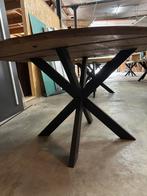 Mango houten eettafel 130 cm rond, Ophalen of Verzenden, Zo goed als nieuw, Rond, 100 tot 150 cm