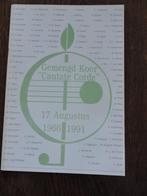 BOEK :RAAMSDONK, " KOOR CONTATE CORDE " 25 Jaar, Ophalen of Verzenden, 1960 tot 1980, Nederland, Tijdschrift