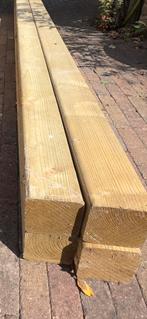 Houten palen 90x90, Ophalen, Zo goed als nieuw, 250 cm of meer, Balken
