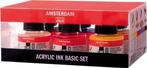 Amsterdam Acryl Inkt Basis Set 6x30ml, Hobby en Vrije tijd, Ophalen of Verzenden, Nieuw, Acrylverf