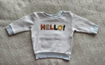 Baby sweater HELLO ! Name it beschikbaar voor biedingen