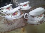 Royal Albert old country roses juskom met onderbord, Ophalen of Verzenden
