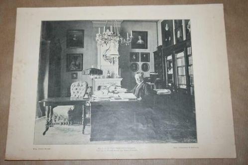 Antieke prent/foto - Mr. Tak van Poortvliet (2e Kamer) 1895!, Verzamelen, Foto's en Prenten, Gebruikt, Foto, Voor 1940, Ophalen of Verzenden