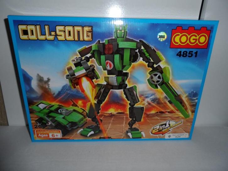 Cogo bouwstenen set - Transformer - Robot/Auto *Nieuw*, Kinderen en Baby's, Speelgoed | Bouwstenen, Zo goed als nieuw, Overige merken