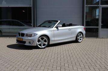 Bmw 1-SERIE 118I CABRIO 6-BAK/STOEL.VERW/KEYLESS/NAVI/CLIMA/ beschikbaar voor biedingen