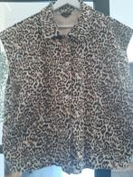 Bodywarmer spijkerstof panterprint xxl, Kleding | Dames, Bodywarmers, Ophalen of Verzenden, Zo goed als nieuw, Maat 46/48 (XL) of groter