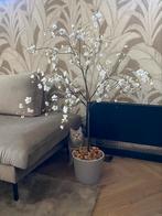 Bloesemboom Zijdenbloesems wit in pot, Huis en Inrichting, Woonaccessoires | Kunstplanten en Kunstbloemen, Binnen, Nieuw, Ophalen of Verzenden